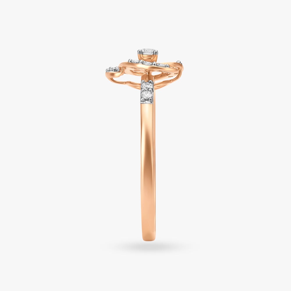 Radiant Rose Serenade Diamond Finger Ring,,hi-res image number null