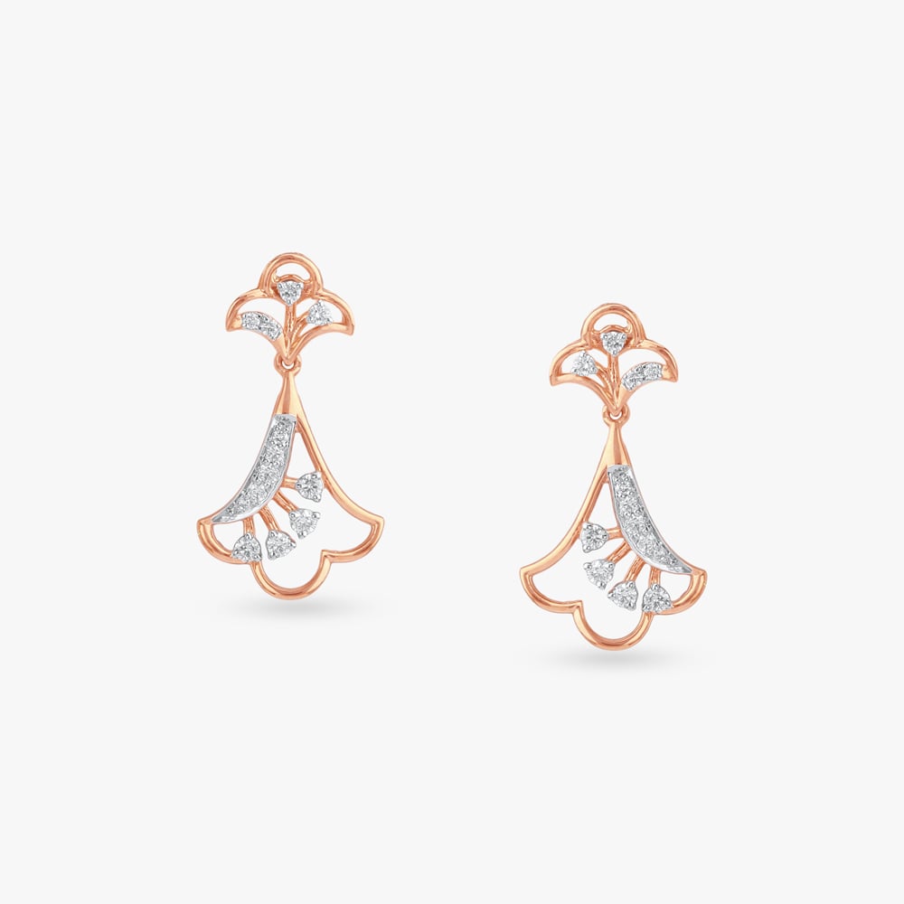 

Belle Art Diamond Drop Earrings