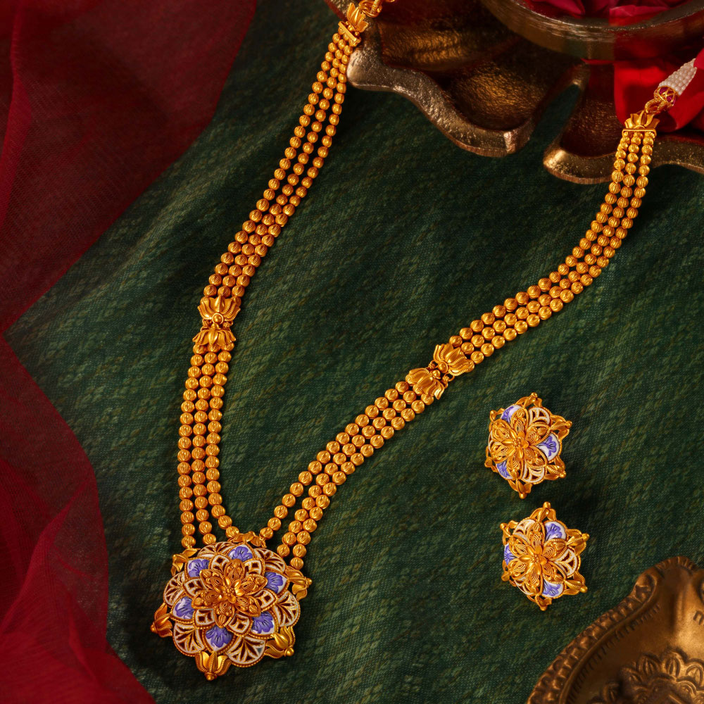Nehla Set Neel Padma Necklace Set