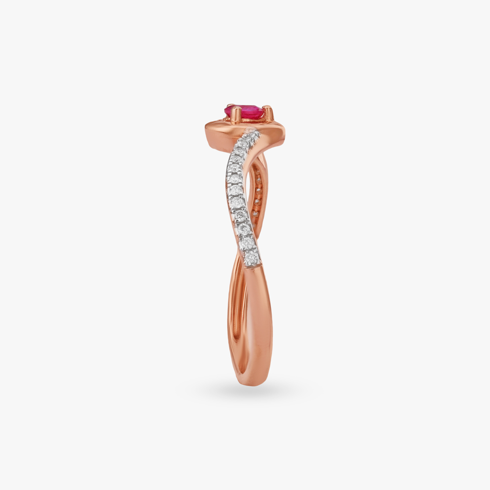Flowing Heart Diamond Ring,,hi-res image number null