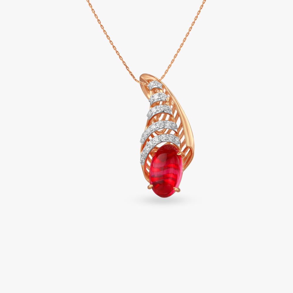 Scarlet Blaze Diamond Pendant,,hi-res image number null