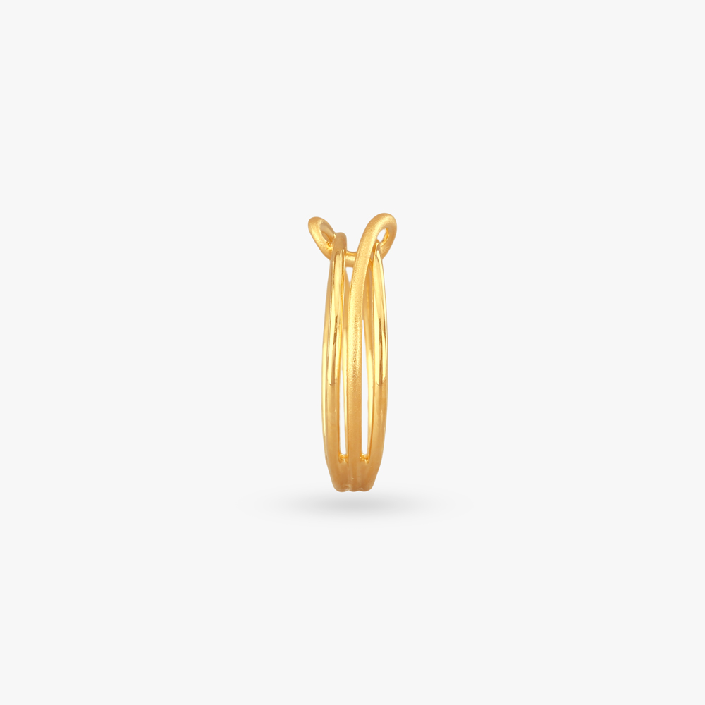 Ripple Twist Gold Ring,,hi-res image number null