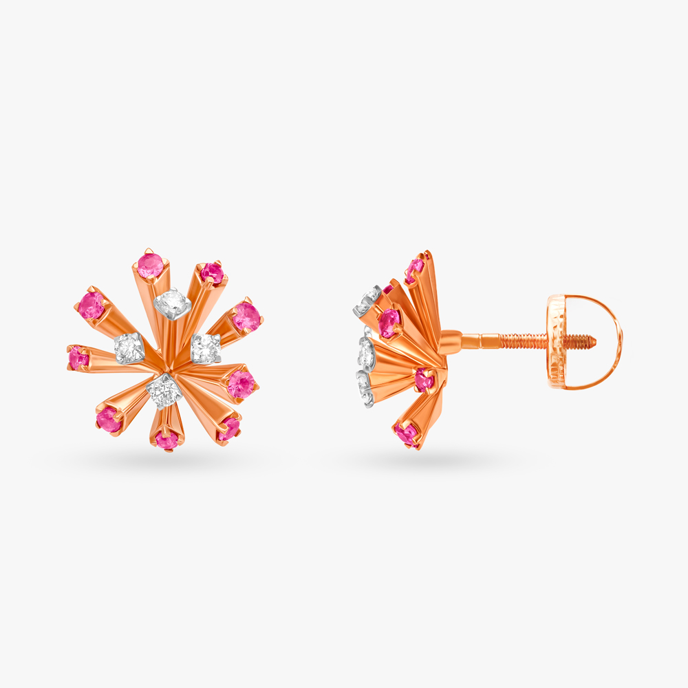 The Red Reverie Stud Earrings,,hi-res image number null