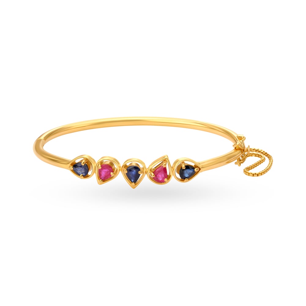Whimsical Gold Ruby Bangle,,hi-res image number null