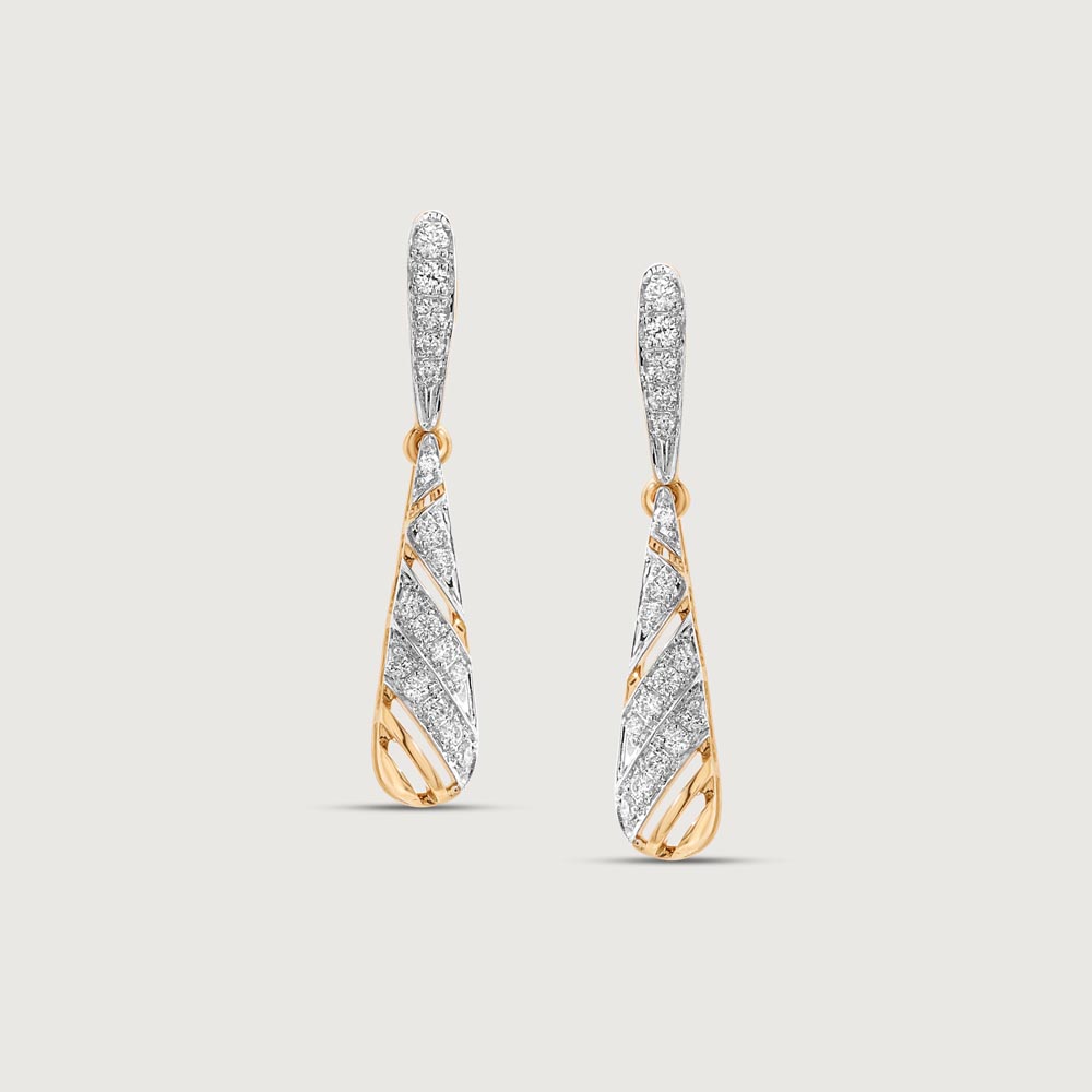 Graceful Drift Diamond Drop Earrings,,hi-res image number null