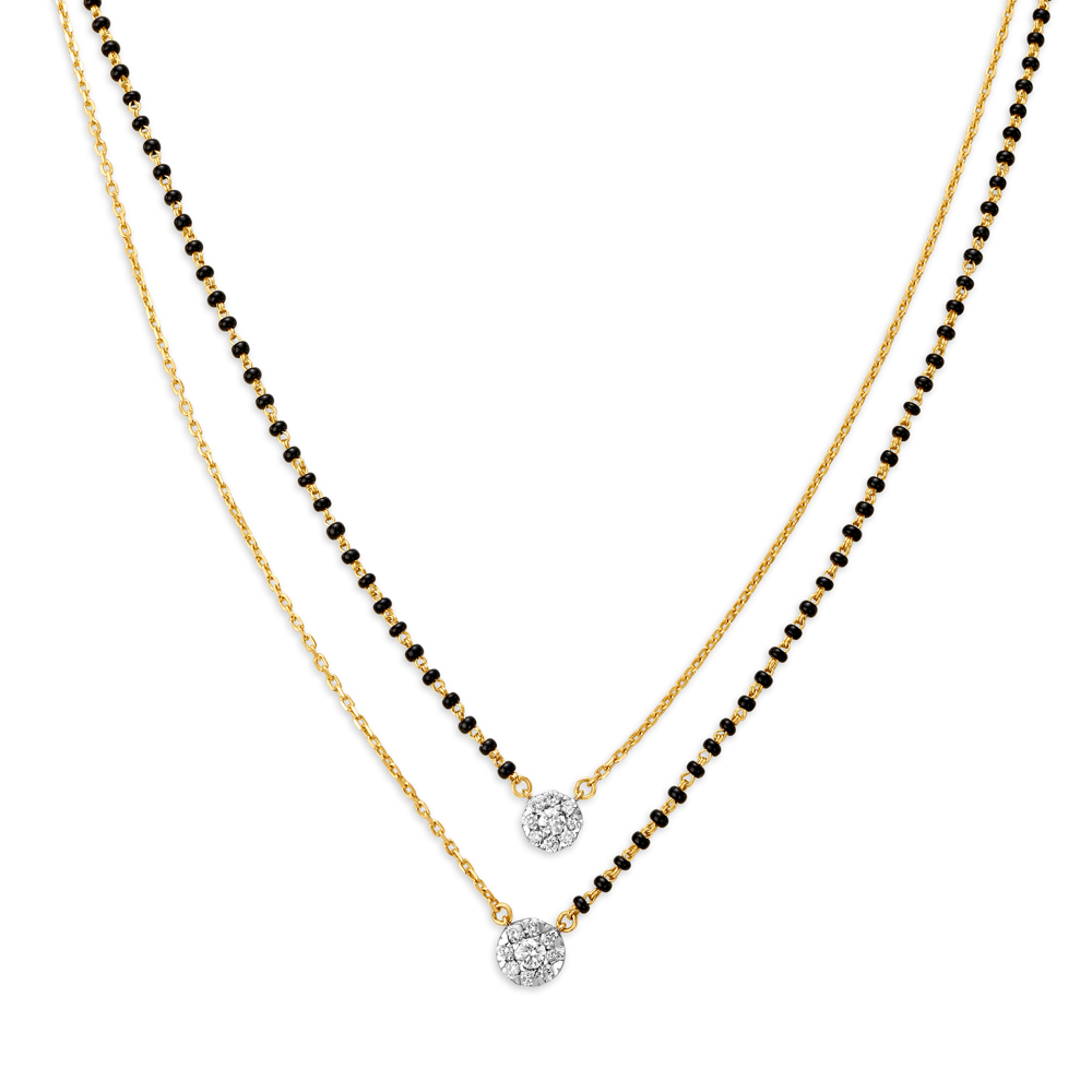 Real diamond mangalsutra tanishq sales