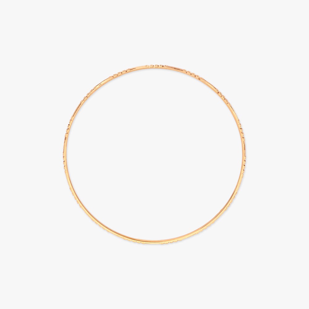 Grooved Rhythm Gold Bangles,,hi-res image number null