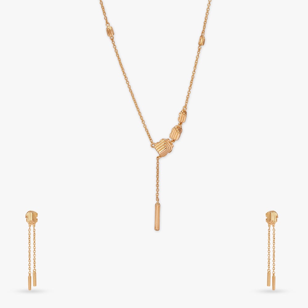 Modern Luxe Gold Necklace Set,,hi-res image number null