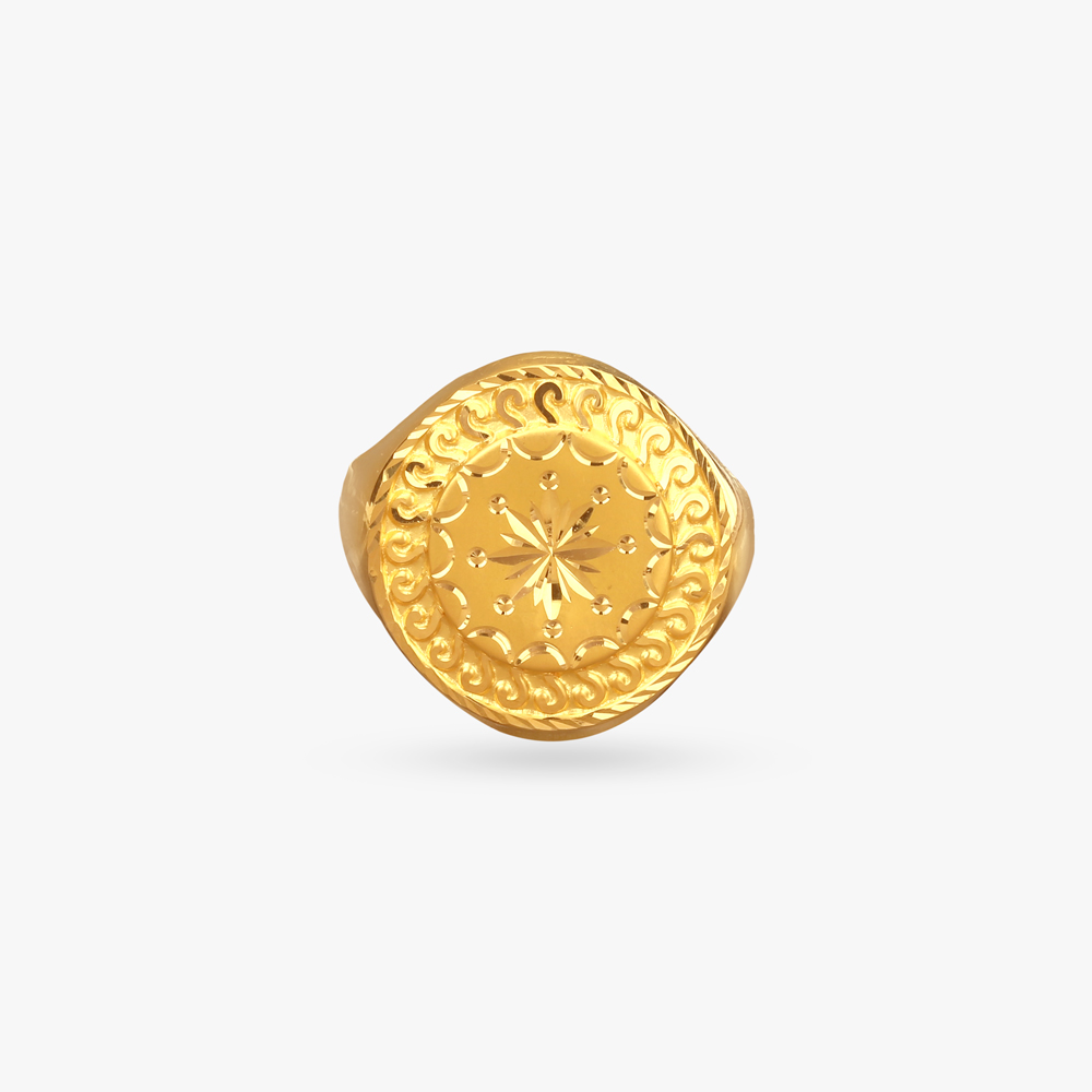 Emperor's Mark Gold Ring for Men,,hi-res image number null