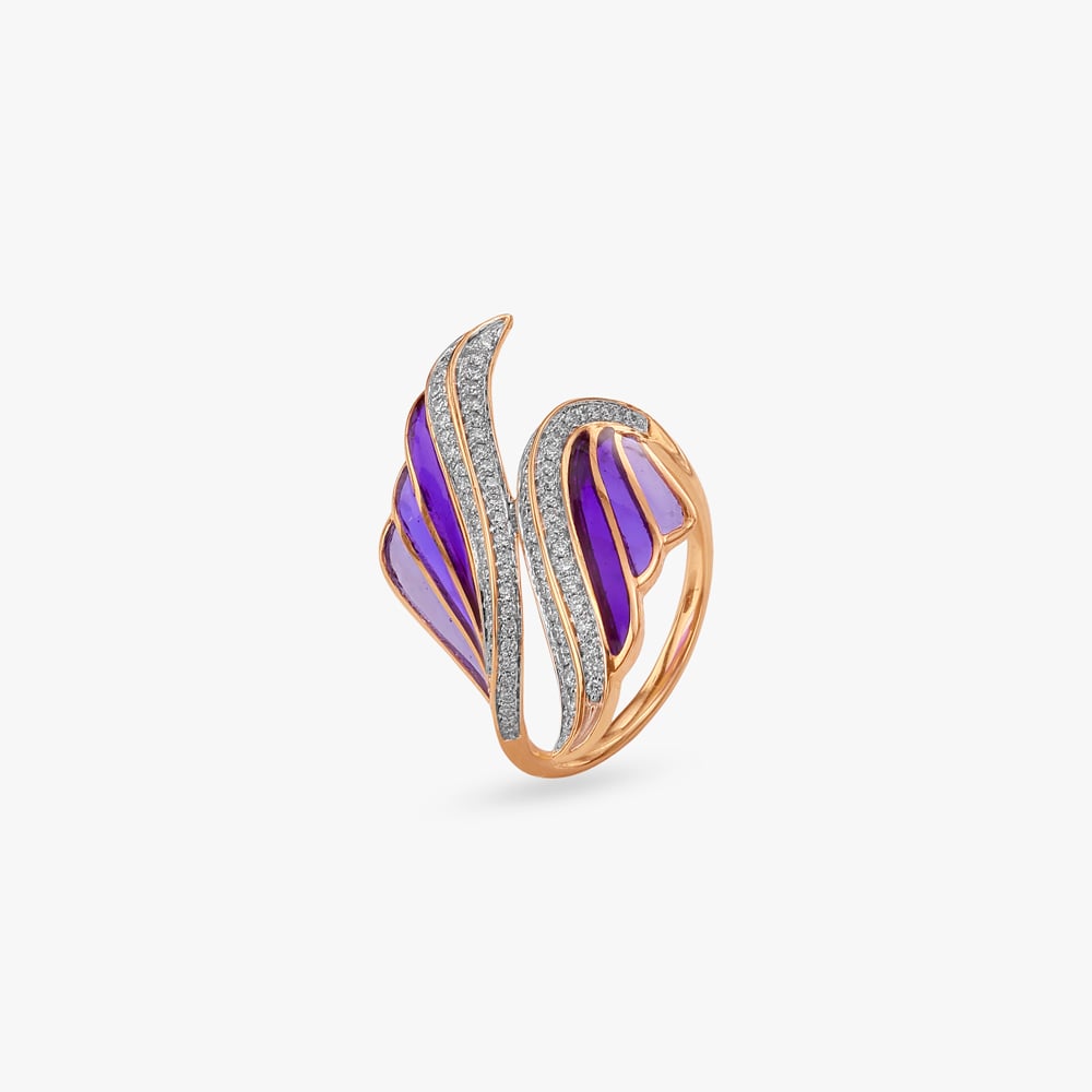 Chromatic Wing Diamond Ring,,hi-res image number null