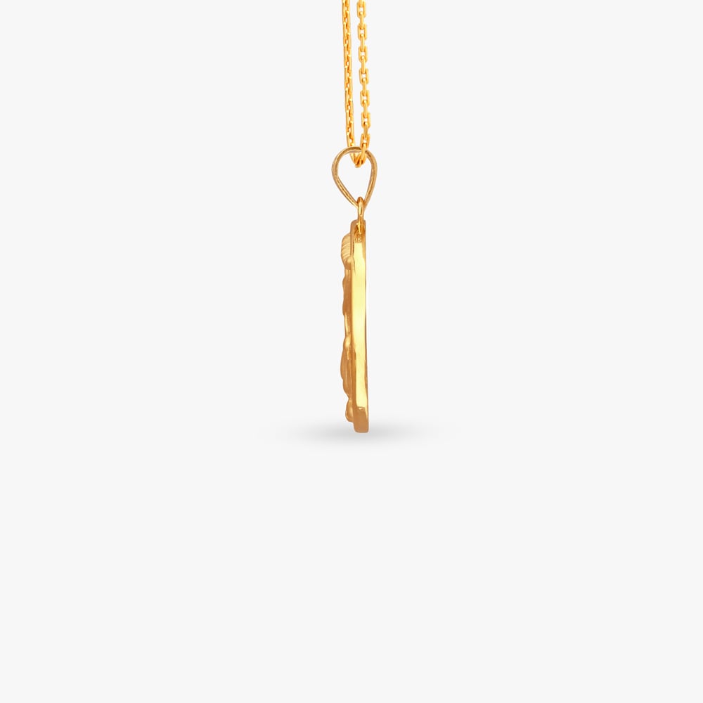 

Capricorn Zodiac Gold Pendant