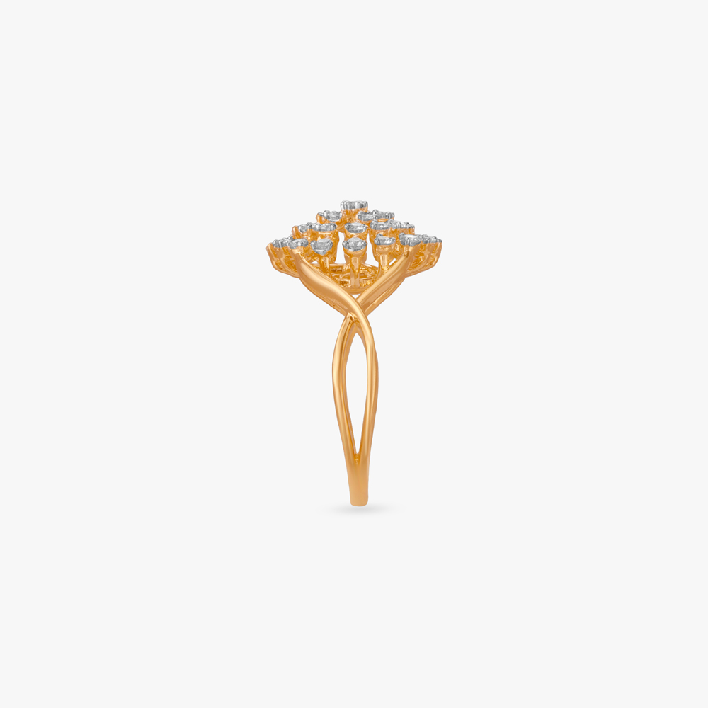 Dazzling Bloom Diamond Finger Ring,,hi-res image number null