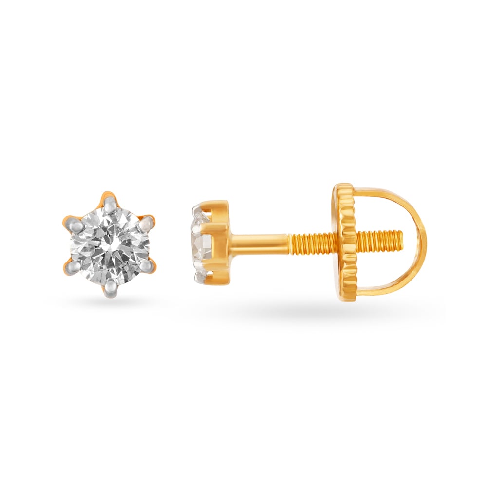 Subtle Diamond Stud Earrings,,hi-res image number null