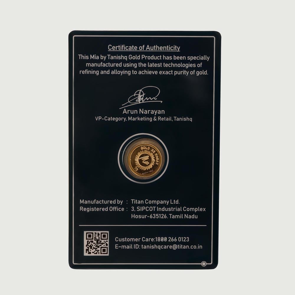1 GM 22 Karat Stunning Lotus Gold  Coin,,hi-res image number null