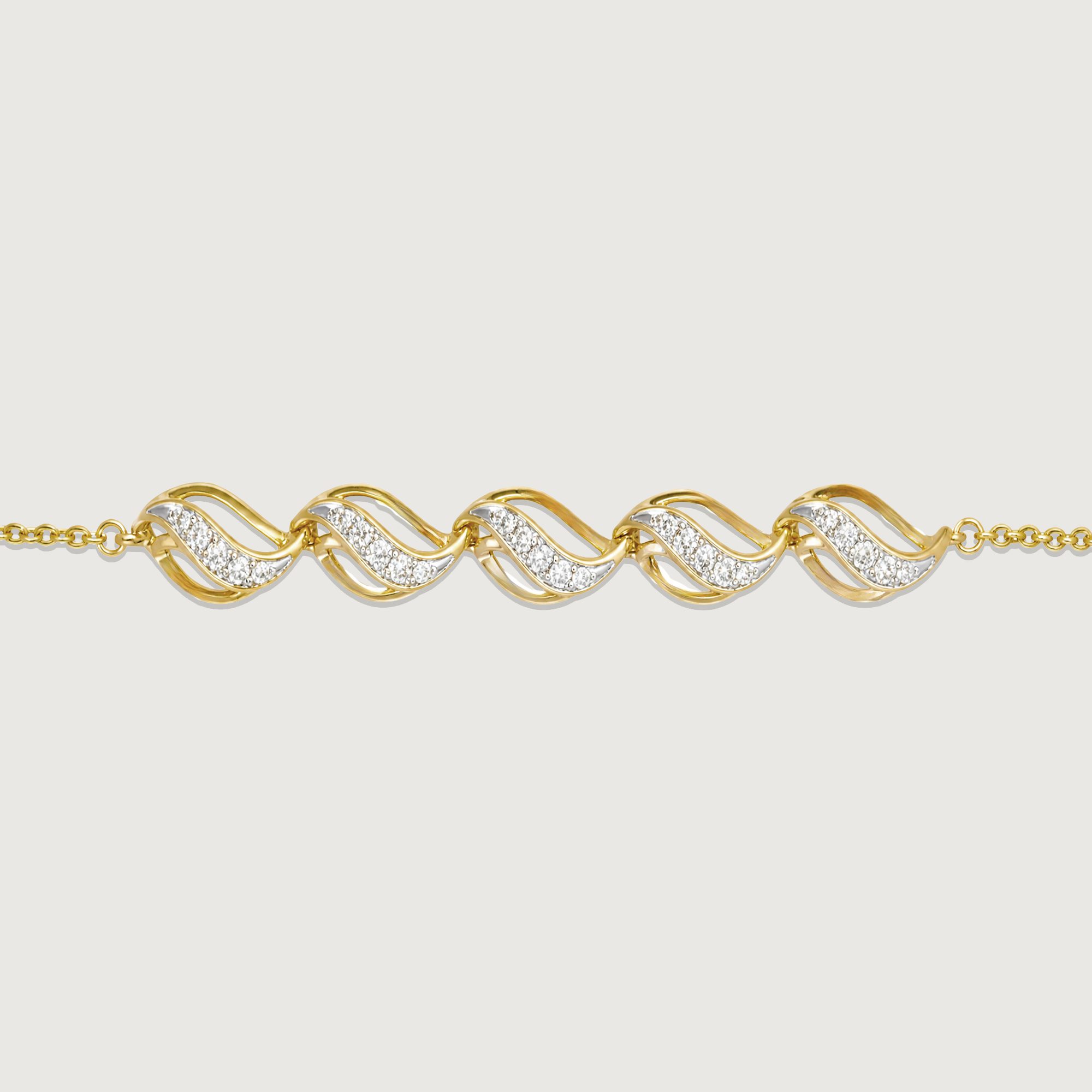 Fluid Flame Diamond Bracelet,,hi-res image number null
