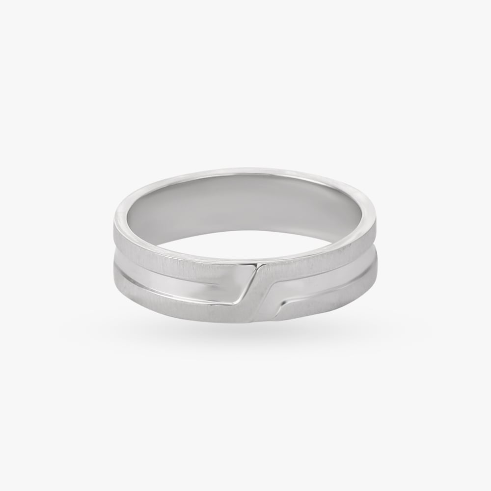Contemporary Matte Finger Ring,,hi-res image number null