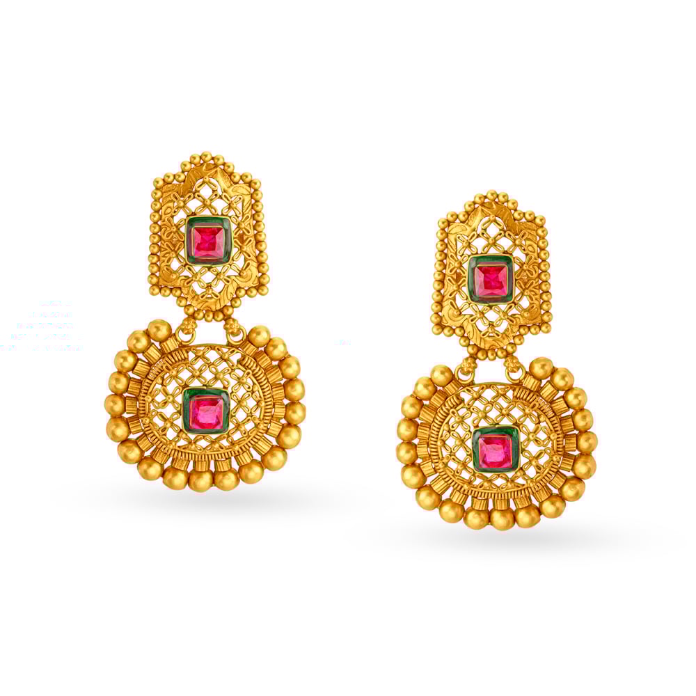 Regal Filigree Gold Necklace Set,,hi-res image number null