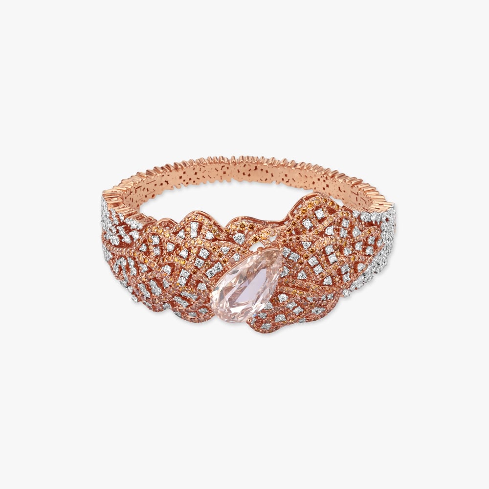 Ember Weave Diamond Bangle,,hi-res image number null