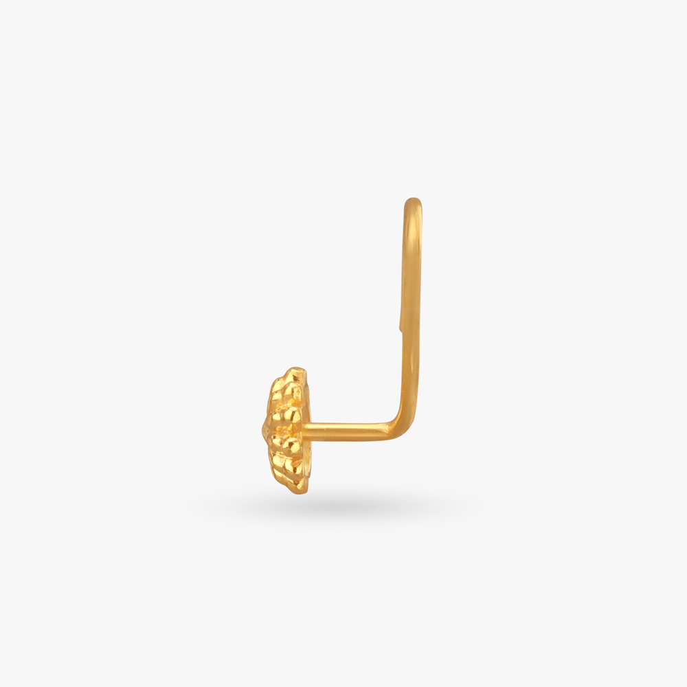 Charming Daisy Gold Nose Pin,,hi-res image number null