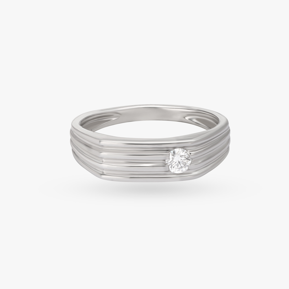 Vogueish Charm Platinum Ring For Men,,hi-res image number null