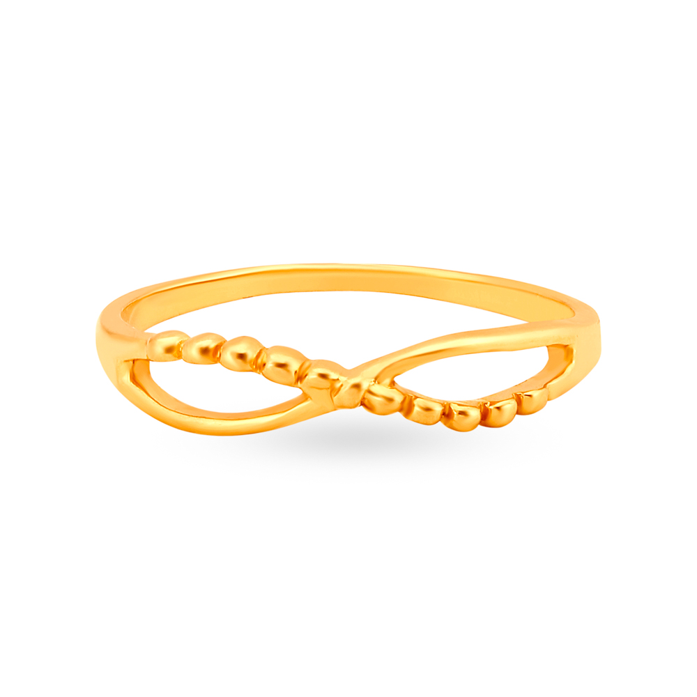 Elegant Intersecting Gold Ring,,hi-res image number null