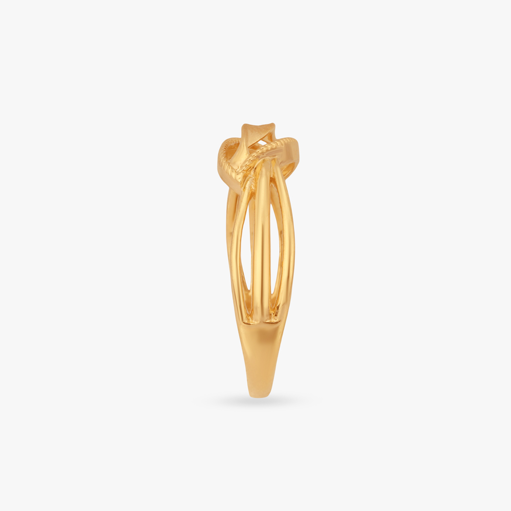 Braided Oval Gold Ring,,hi-res image number null