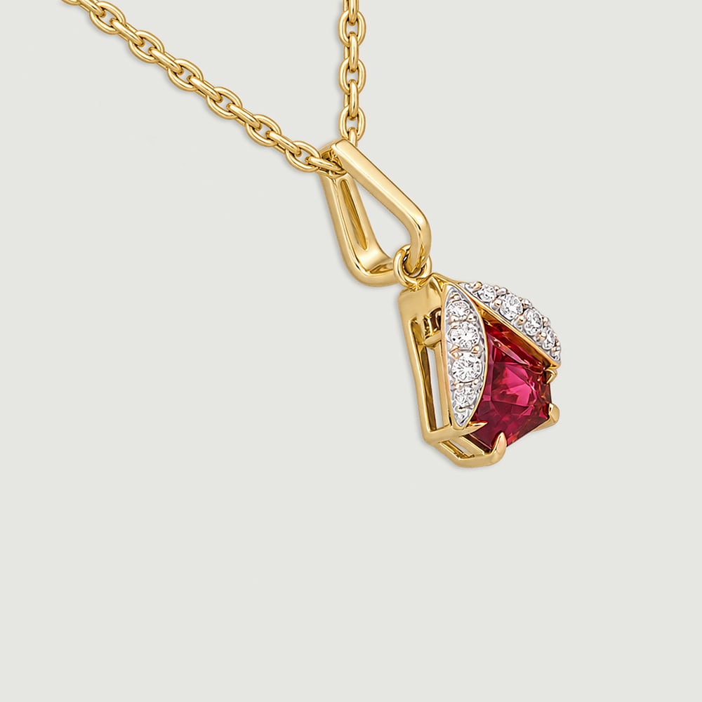 Auspicious Luminous Pink Garnet Pendant,,hi-res image number null