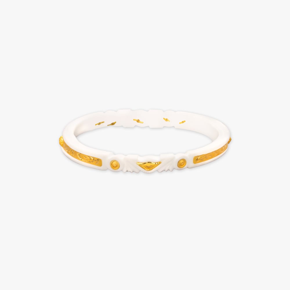 

Eternal Aura Gold Pola Bangle
