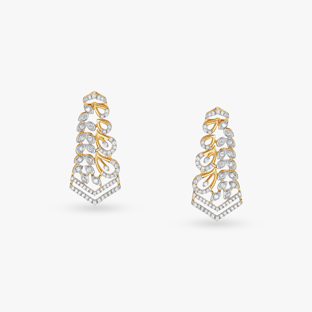 Dazzling Curves Natural diamond Necklace Set,,hi-res image number null