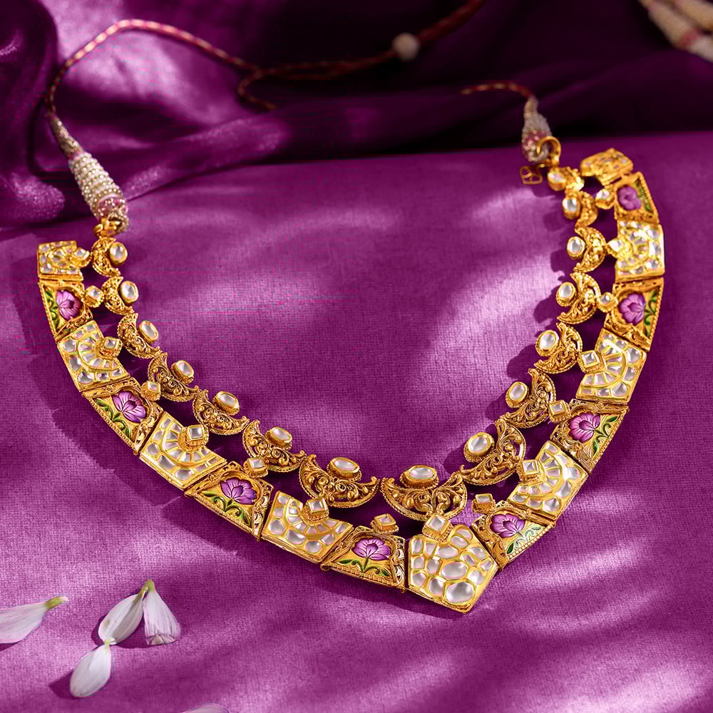 Regal Allure Gold Necklace Set,,hi-res image number null