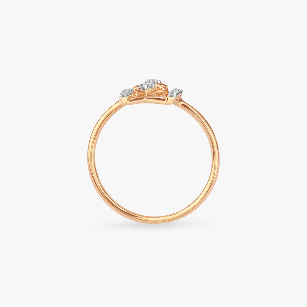 Geometric Gleam Diamond Ring,,hi-res image number null