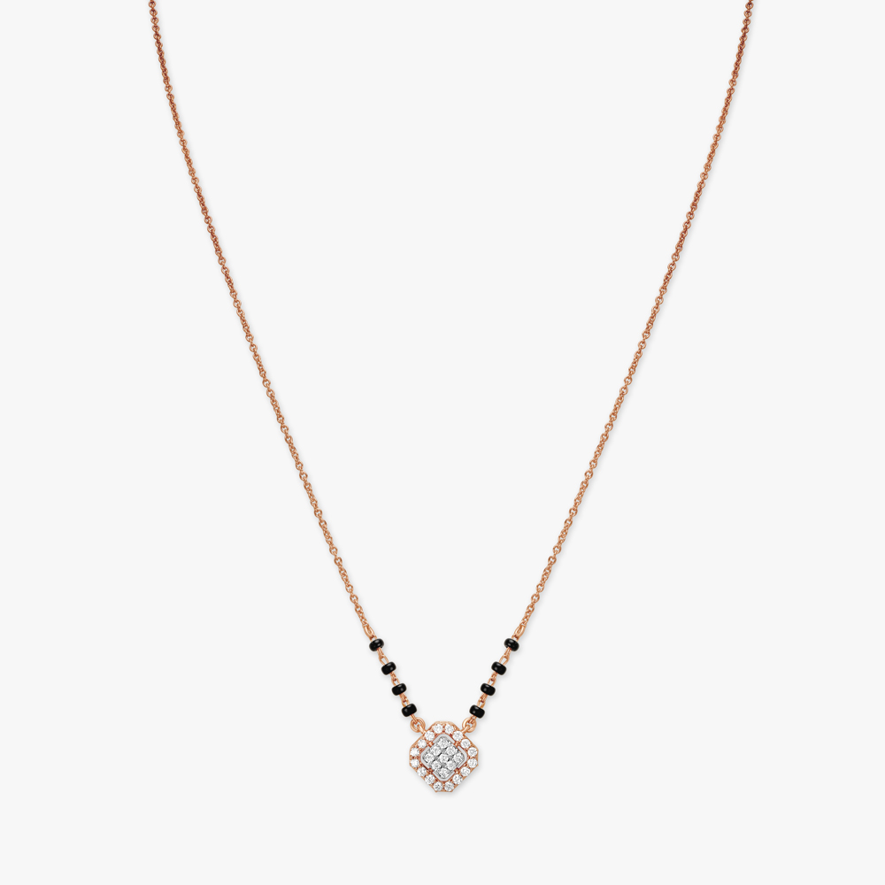 Geometric Diamond Mangalsutra,,hi-res image number null