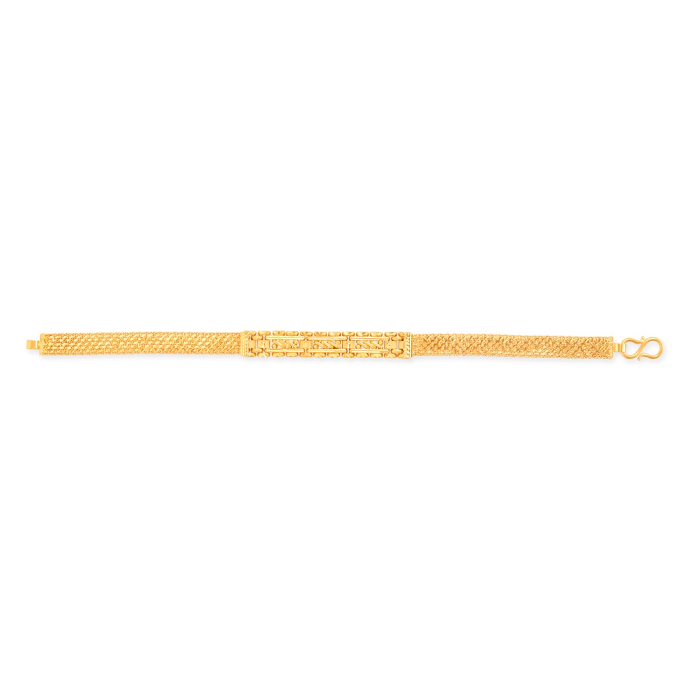 Faceted Gold Bracelet for Men,,hi-res image number null