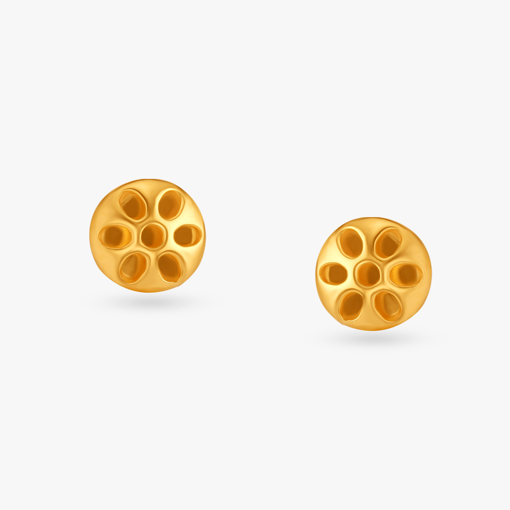 Ornate Cascade Gold Drop Earrings,,hi-res image number null
