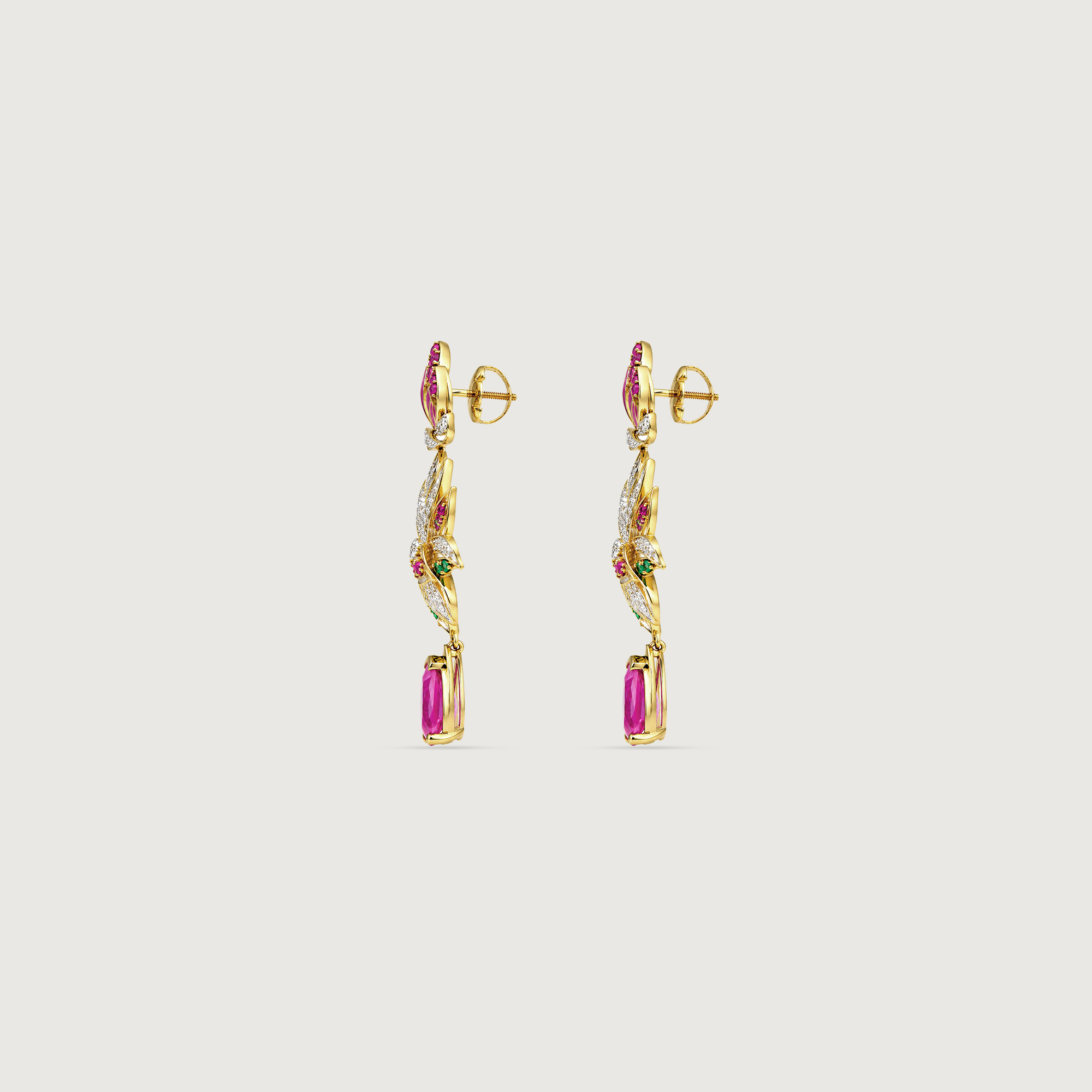 Blossoming Radiance Diamond Drop Earrings,,hi-res image number null