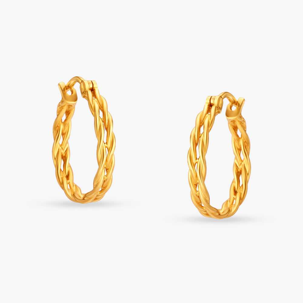 Twine Braided Hoop Earrings,,hi-res image number null