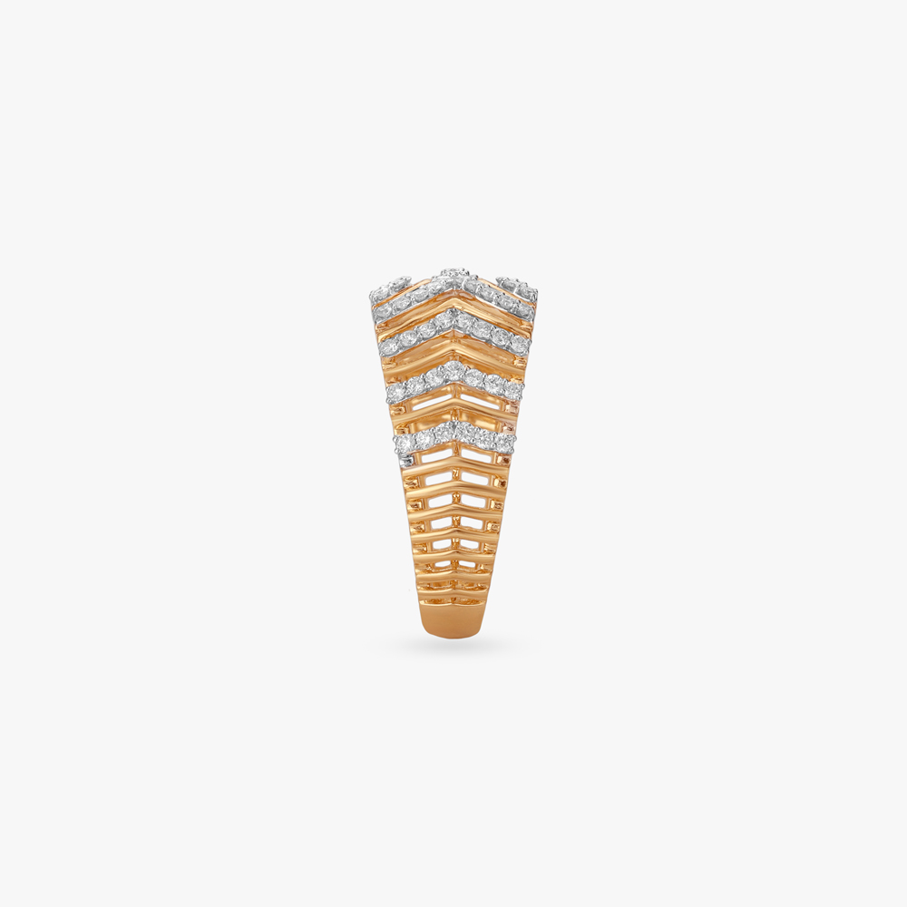 Fierce Contour Diamond Finger Ring,,hi-res image number null