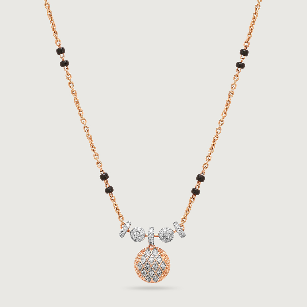 Timeless Treasures 14 Kt Gold and Diamond Mangalsutra,,hi-res image number null