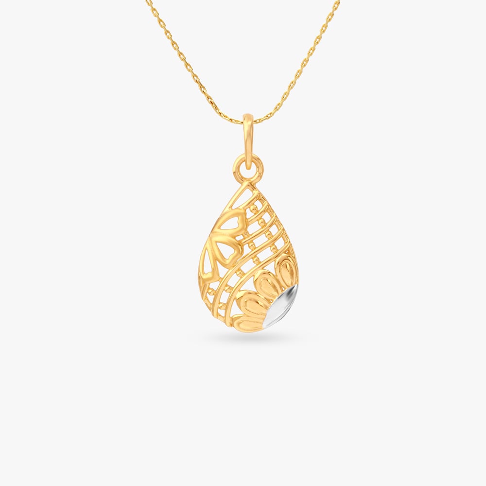 

Sunlit Dew Gold Pendant