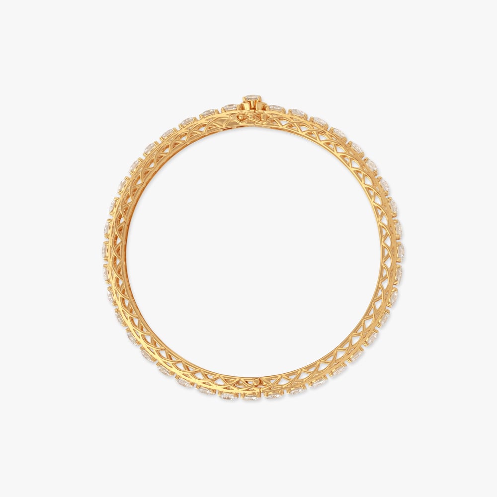Infinite Gleam Solitaire Diamond Bangle,,hi-res image number null