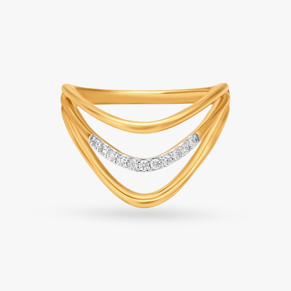 Stackable Arch Diamond Rings,,hi-res image number null