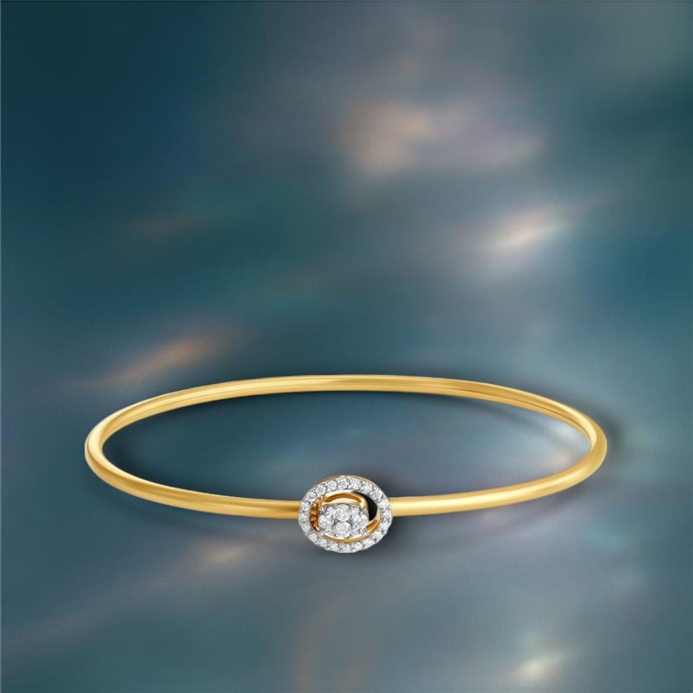 

Dainty Diamond Bangle