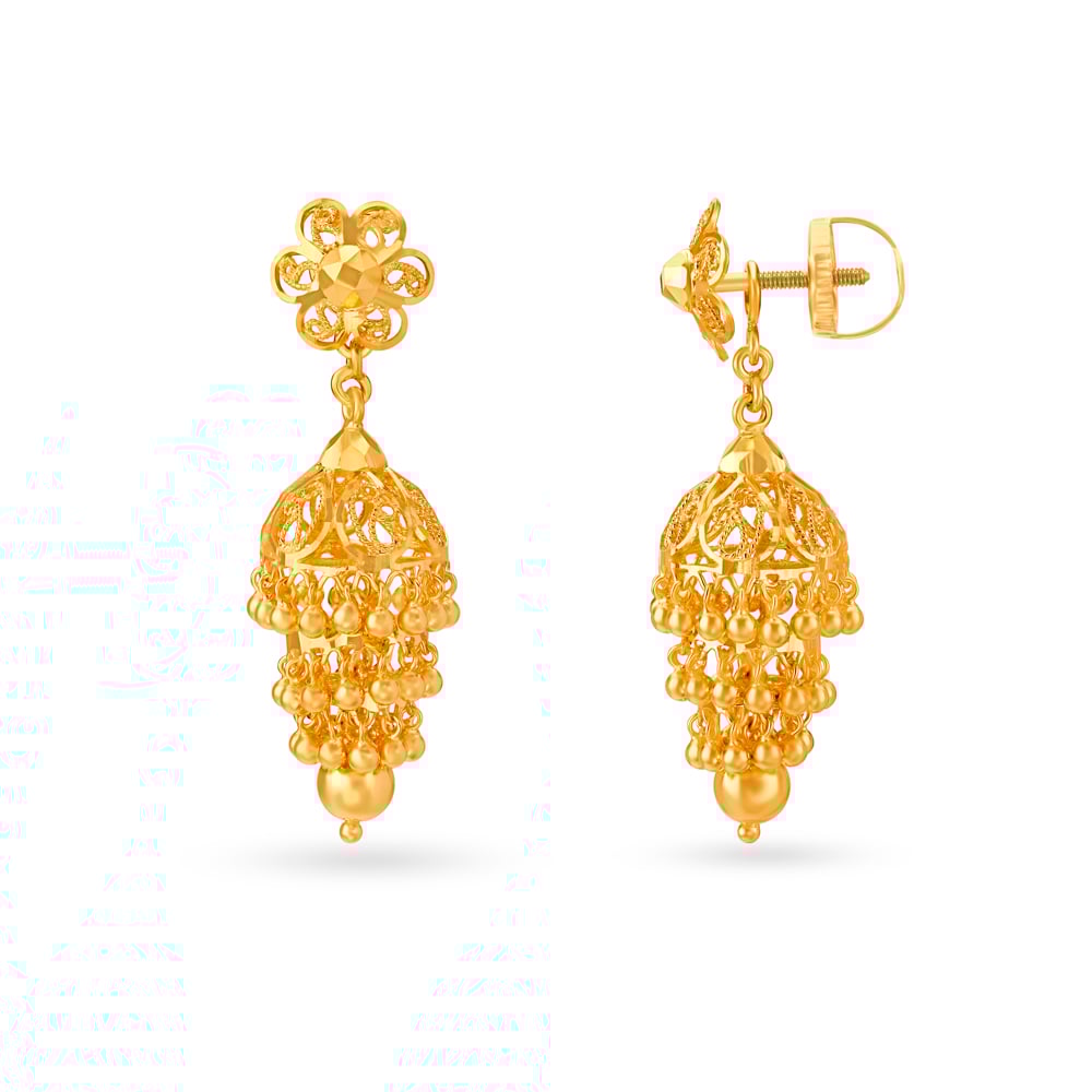 Majestic Artsy Jhumkas,,hi-res image number null