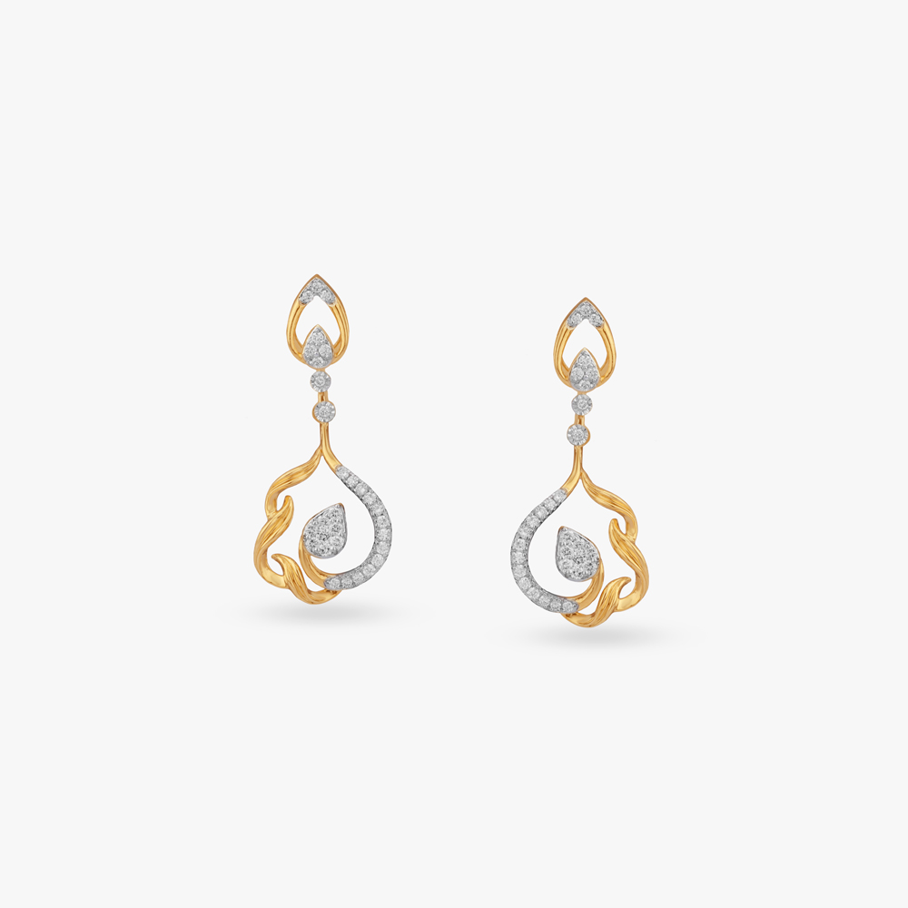 Dazzling Poise Diamond Drop Earrings,,hi-res image number null