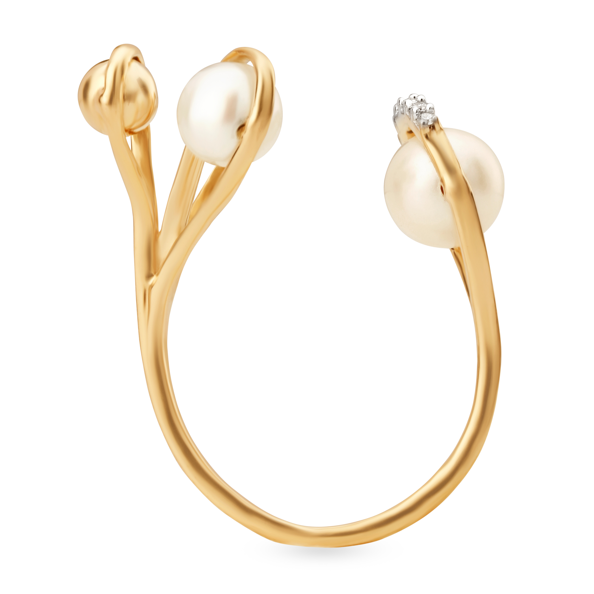 14KT Pearl and Diamond Ring,,hi-res image number null