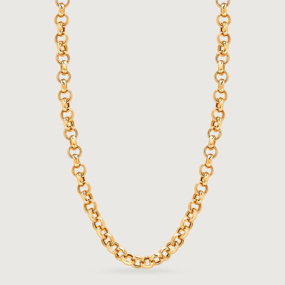 Ornate Loop 18KT Gold Chain,,hi-res image number null