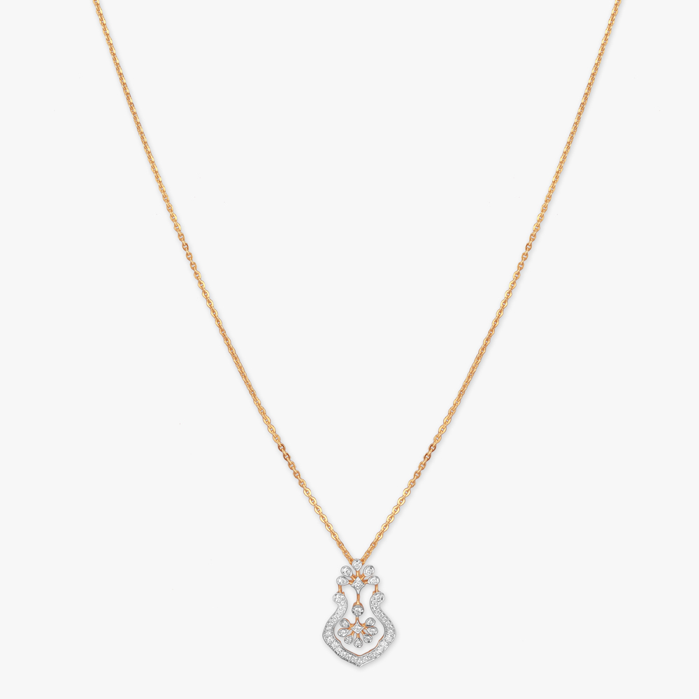 Chandelier Elegance Diamond Pendant with Chain,,hi-res image number null