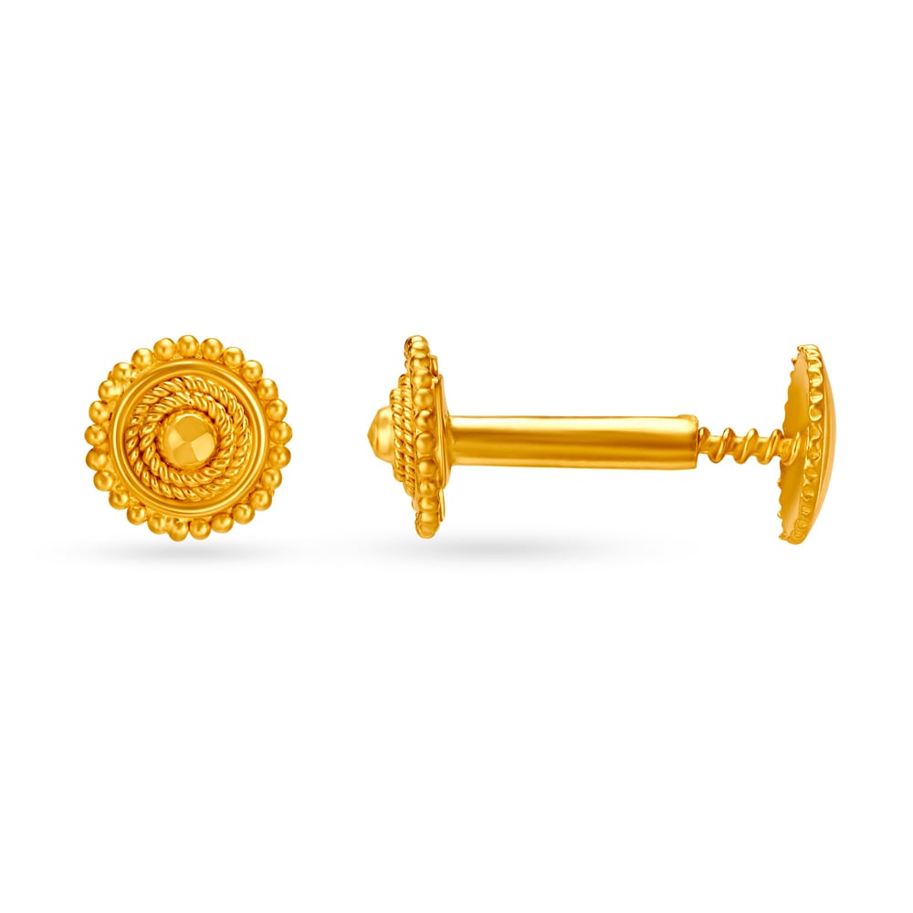 Ornate Traditional Stud Earrings,,hi-res image number null