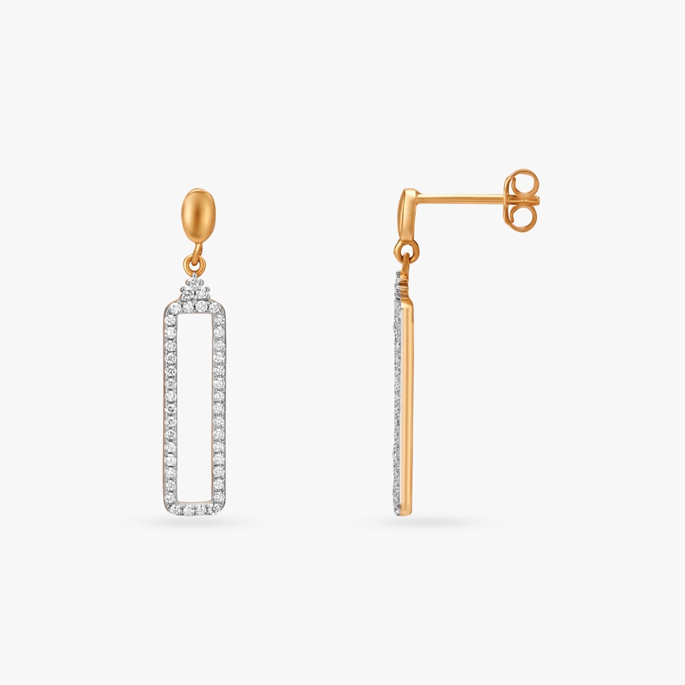 Surreal Diamond Drop Earrings,,hi-res image number null