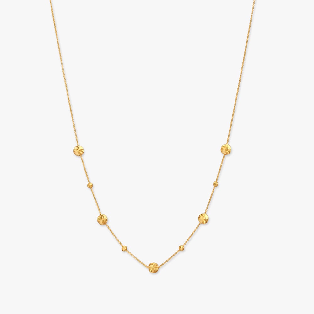 Orbit Bead Gold Chain,,hi-res image number null
